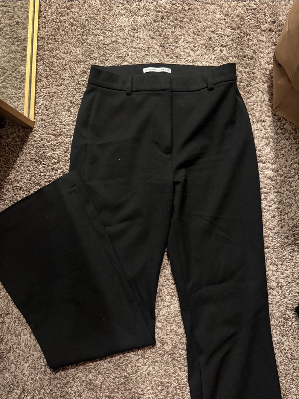 Abercrombie & Fitch Black Women’s Tailored Stretch Pants-27regular